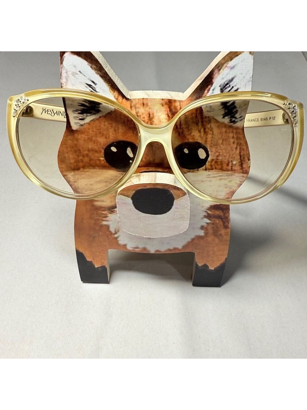 Yves Saint Laurent Cream Sunglasses